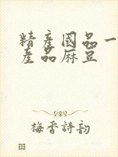 精产国品一二三产品麻豆