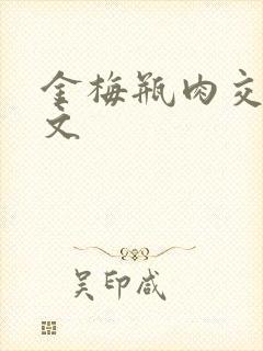 金梅瓶肉交白话文