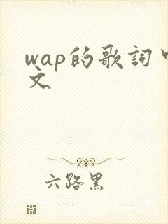 wap的歌词中文