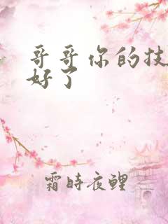 哥哥你的技术太好了