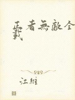 正者无敌全集下载