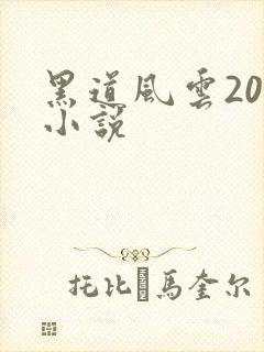 黑道风云20年小说