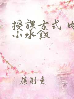 授课方式 肉馅小水饺