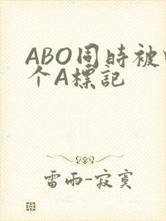 ABO同时被四个A标记