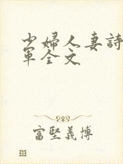 少妇人妻诗雨小军全文