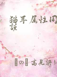 猫耳属性同人小说