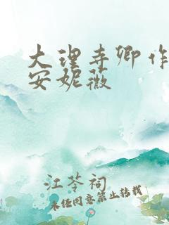 大理寺卿作者:安妮薇