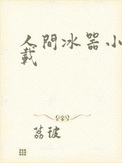 人间冰器小说下载