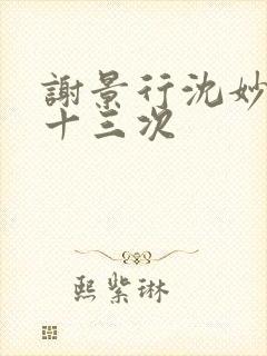 谢景行沈妙一夜十三次