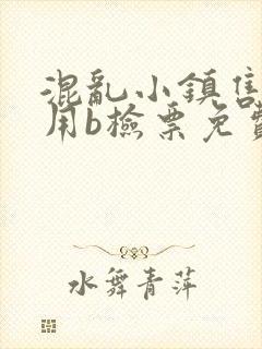 混乱小镇售票员用b检票免费全文