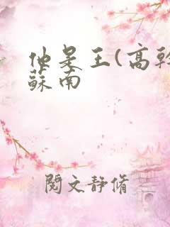 他是王(高干)苏南