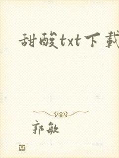 甜酸txt下载