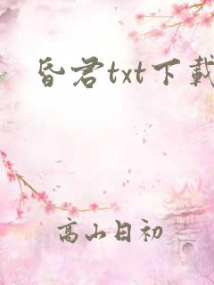 昏君txt下载