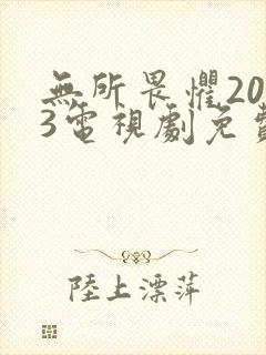 无所畏惧2023电视剧免费观看