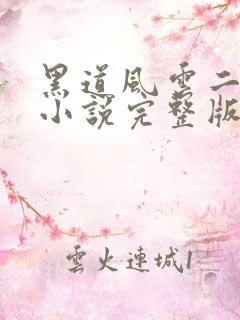 黑道风云二十年小说完整版