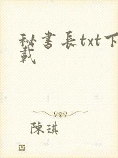 秘书长txt下载