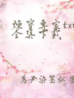 炼宝专家txt全集下载