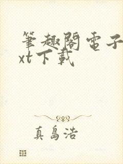 笔趣阁电子书txt下载