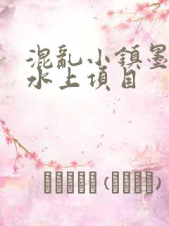 混乱小镇墨池砚水上项目