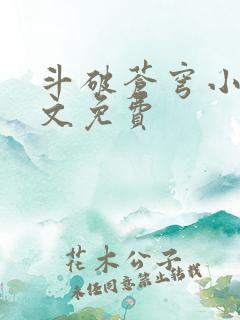 斗破苍穹小说全文免费