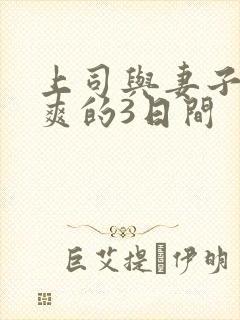 上司与妻子干到爽的3日间