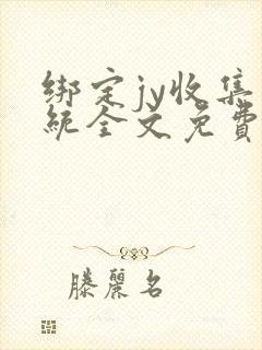 绑定jy收集系统全文免费阅读
