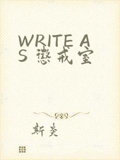 WRITE AS 惩戒室