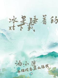 冰是睡着的水txt下载