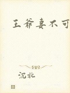 王爷妻不可欺