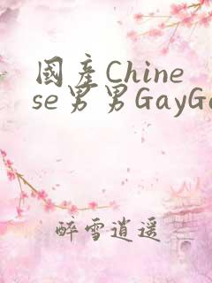 国产Chinese男男GayGayAPP