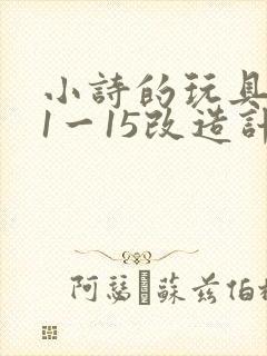 小诗的玩具日记1一15改造计划
