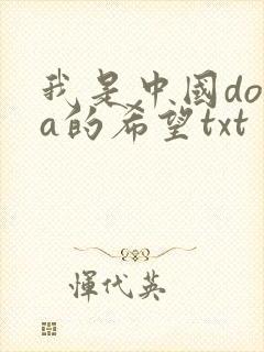 我是中国dota的希望txt