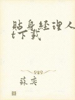 贴身经理人txt下载