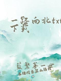 一路向北txt下载