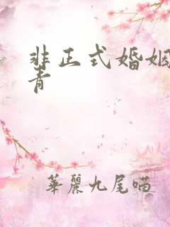 非正式婚姻雾里青