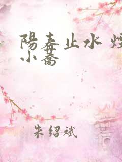 阳春止水 烟树小荞