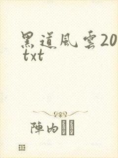 黑道风云20年 txt