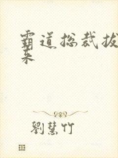 霸道总裁拔不出来