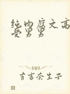 纯肉腐文高H总受男男