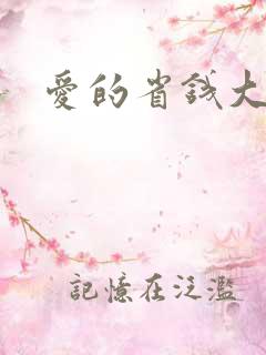 爱的省钱大作战