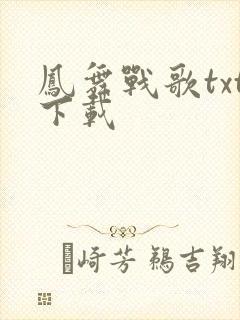 凤舞战歌txt下载