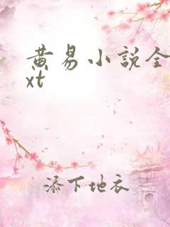 黄易小说全集txt