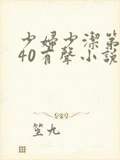 少妇少洁第1一40有声小说