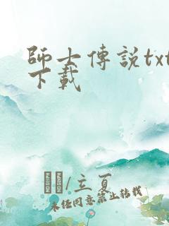 师士传说txt下载