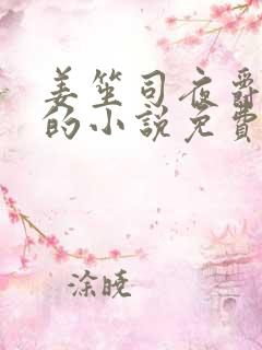 姜笙司夜爵顾念的小说免费阅读