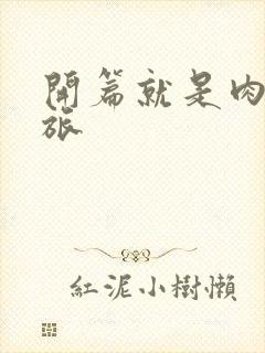 开篇就是肉的军旅