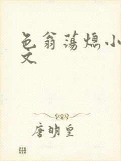 色翁荡熄小说全文