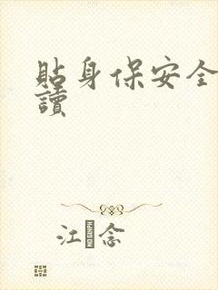 贴身保安全文阅读