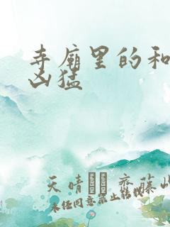 寺庙里的和尚很凶猛