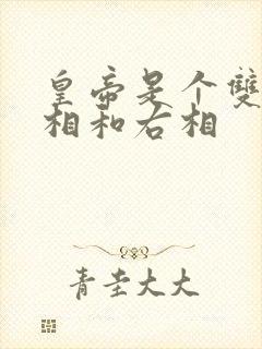 皇帝是个双被左相和右相